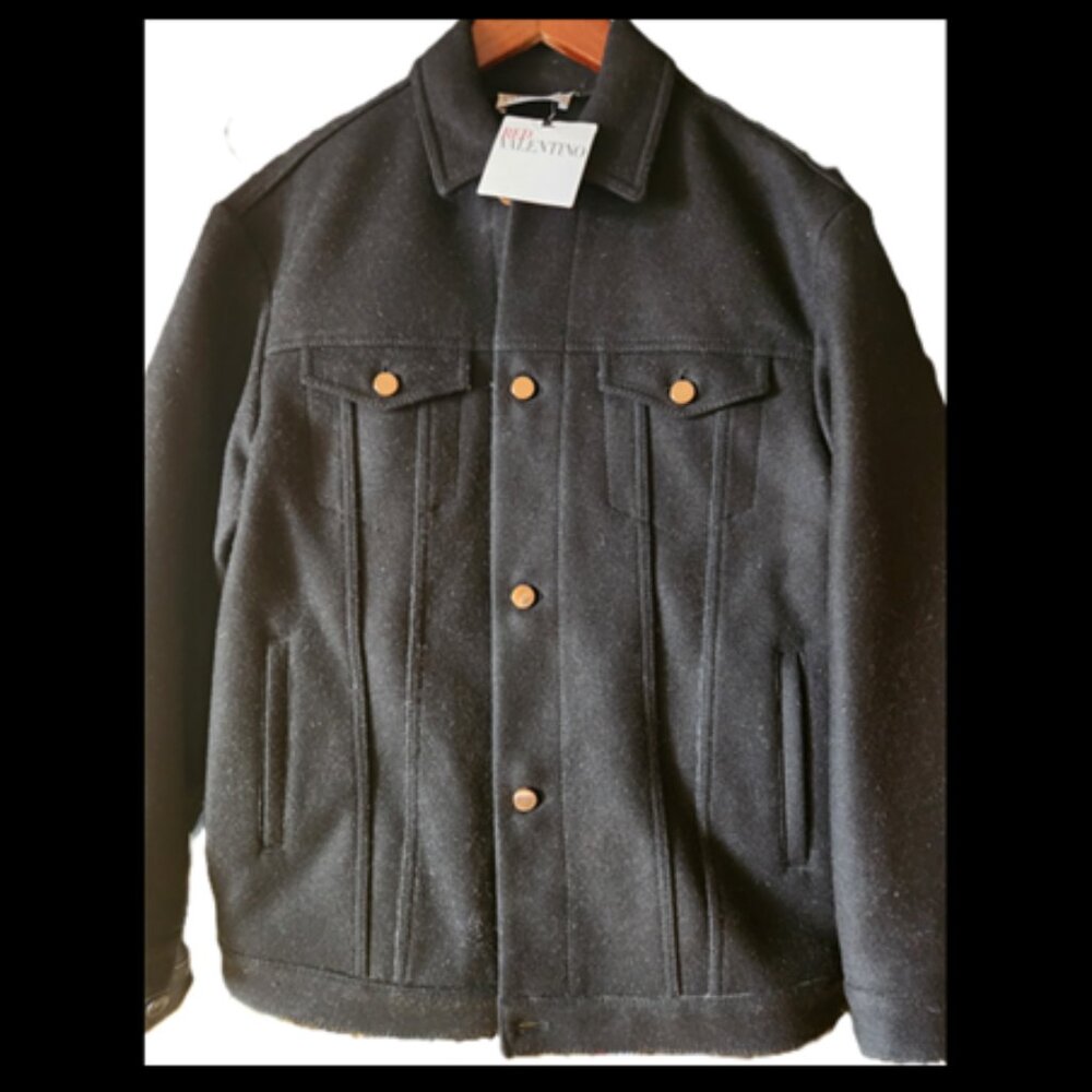 RED Valentino - Black Moto Jacket - Size LARGE